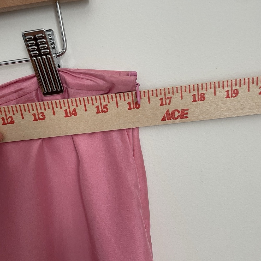 Banana Republic 100% Silk Ruffle Skirt Pink Tiered Coquette Balletcore Vintage 8 - Picture 8 of 11